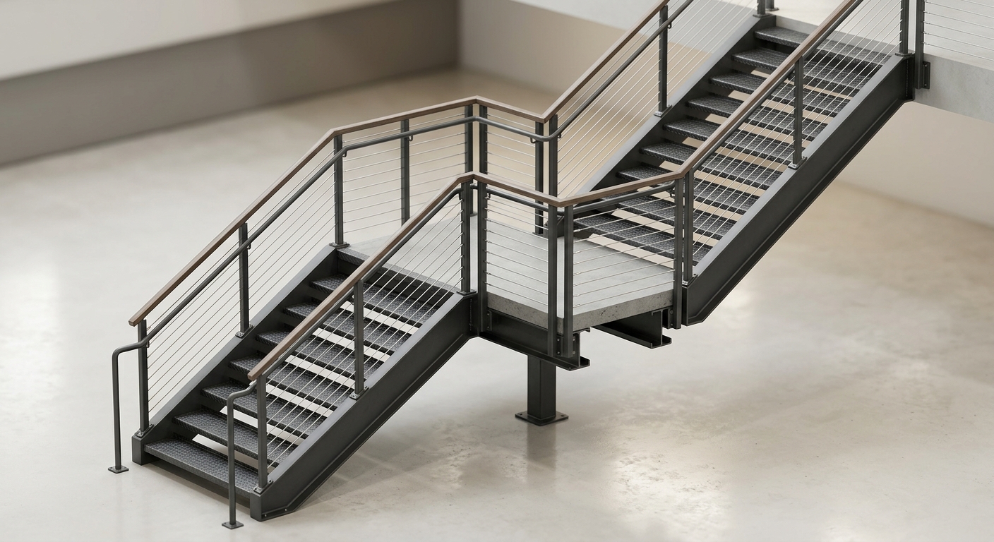 Switchback Egress Stair